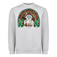 Heather Grey simmental  rainbow Heavyweight Sweatshirt - JahusDesignShop