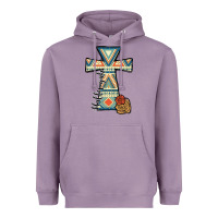 Lavender halleluljah aztec cross Heavyweight Hoodie - JahusDesignShop