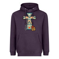 Plum halleluljah aztec cross Heavyweight Hoodie - JahusDesignShop