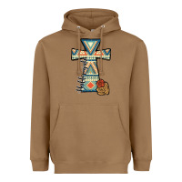 Toasted Coconut halleluljah aztec cross Heavyweight Hoodie - JahusDesignShop