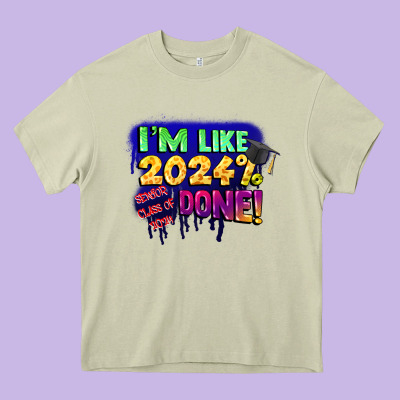 I'm Like 2024 Done Heavy Core Tee Designed By Cowgirlartshop