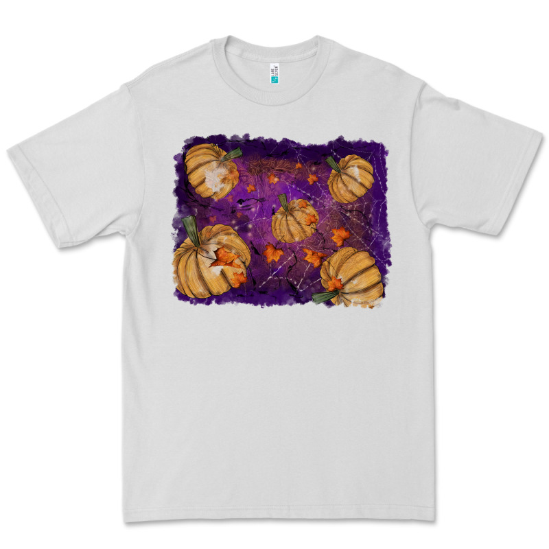 Halloween Leaves Tool Leather Backround Premium Tee by RanaPortraitStore | Teevron