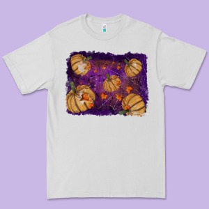 Halloween Leaves Tool Leather Backround Premium Tee Designed By Ranaportraitstore