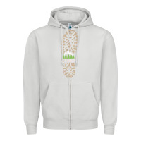 Dove Grey hiking durango colorado mountains hiking Zipper Hoodie - baoMotion