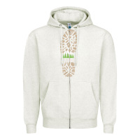 Oatmeal Heather hiking durango colorado mountains hiking Zipper Hoodie - baoMotion