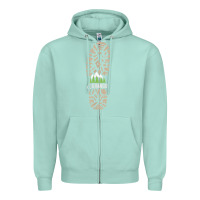 Seafoam hiking durango colorado mountains hiking Zipper Hoodie - baoMotion