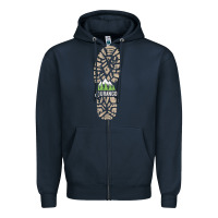 Navy hiking durango colorado mountains hiking Zipper Hoodie - baoMotion