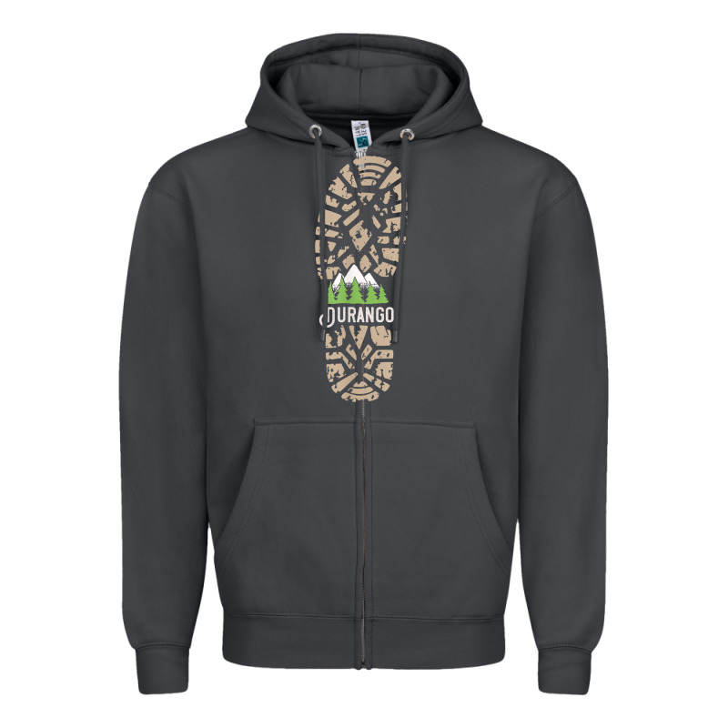 Hiking Durango Colorado Mountains Hiking Zipper Hoodie by baoMotion | Teevron