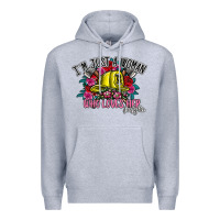 Heather Grey im just a woman who loves her firefighter Premium Hoodie - SublimationCraftShop