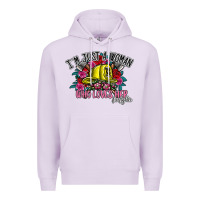 Lilac im just a woman who loves her firefighter Premium Hoodie - SublimationCraftShop