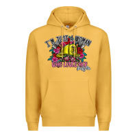 Mustard im just a woman who loves her firefighter Premium Hoodie - SublimationCraftShop
