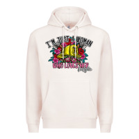 Pale Pink im just a woman who loves her firefighter Premium Hoodie - SublimationCraftShop