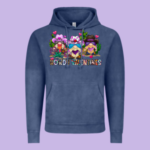 Howdy Valentines Vintage Hoodie Designed By Cowhidedigitalart