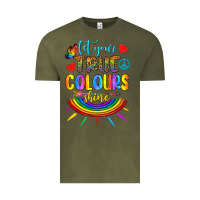 Vintage Olive Let Your True Colours Shine Vintage Tee - BundleAndBundleShop