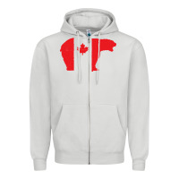 Dove Grey canada t shirt love canada bear proud canadian canada day t shirt Zipper Hoodie - baoMotion