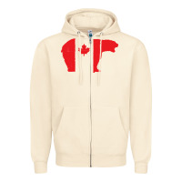 Sandshell canada t shirt love canada bear proud canadian canada day t shirt Zipper Hoodie - baoMotion