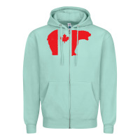 Seafoam canada t shirt love canada bear proud canadian canada day t shirt Zipper Hoodie - baoMotion