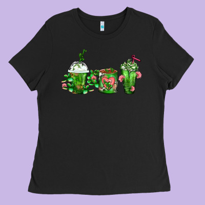 Cactus Lover Cactus Coffee Cups Ladies Tee Designed By Fadigitalartstudio