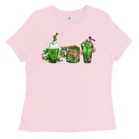 Bubblegum Pink Cactus Lover Cactus Coffee Cups Ladies Tee - FaDigitalArtStudio