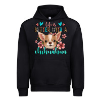 Black life is better with a chihuahua Urban Hoodie - Jasminsmagicworld