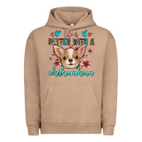 Pigment Burro life is better with a chihuahua Urban Hoodie - Jasminsmagicworld