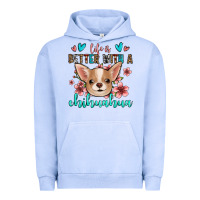 Pigment Grape Ice life is better with a chihuahua Urban Hoodie - Jasminsmagicworld