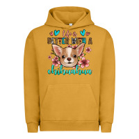 Pigment Peanut Butter life is better with a chihuahua Urban Hoodie - Jasminsmagicworld