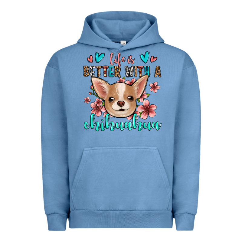 Life Is Better With A Chihuahua Urban Hoodie by Jasminsmagicworld | Teevron
