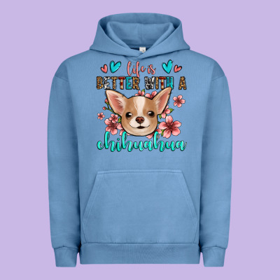 Life Is Better With A Chihuahua Urban Hoodie Designed By Jasminsmagicworld