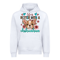 White life is better with a chihuahua Urban Hoodie - Jasminsmagicworld