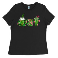 Black Cactus Lover Cactus Coffee Cups Ladies Tee - FaDigitalArtStudio
