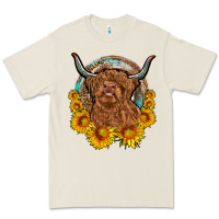 Bone cow sunflower leopard Premium Tee - OliviaCreatesArt