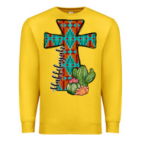 Lemon aztec cactus cross Premium Sweatshirt - JahusDesignShop