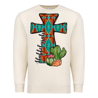 Sandshell aztec cactus cross Premium Sweatshirt - JahusDesignShop