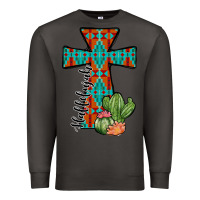 Smoke aztec cactus cross Premium Sweatshirt - JahusDesignShop