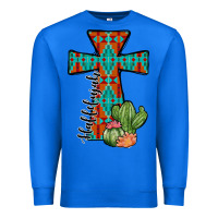True Royal aztec cactus cross Premium Sweatshirt - JahusDesignShop