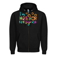 Black i'm not for everyone Zipper Hoodie - JahusDesignShop