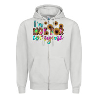 Dove Grey i'm not for everyone Zipper Hoodie - JahusDesignShop