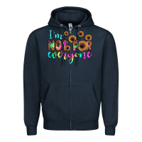 Navy i'm not for everyone Zipper Hoodie - JahusDesignShop