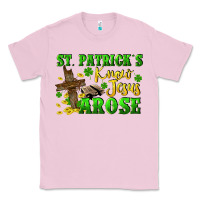 Bubblegum Pink St. Patrick's know Jesus arose Classic Tee - CowGirlArtShop