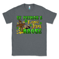 Charcoal Heather St. Patrick's know Jesus arose Classic Tee - CowGirlArtShop