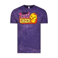Cloud Purple one cute chick Vintage Tee - FaDigitalArtStudio