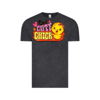 Vintage Black one cute chick Vintage Tee - FaDigitalArtStudio