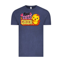 Vintage Denim one cute chick Vintage Tee - FaDigitalArtStudio