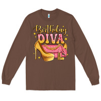 Chestnut birthday diva pink and gold glitter Long Sleeve Tee - LillyAllenDesigns