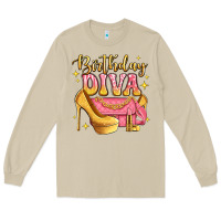 Mushroom birthday diva pink and gold glitter Long Sleeve Tee - LillyAllenDesigns