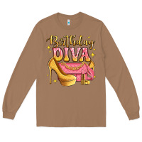 Toasted Coconut birthday diva pink and gold glitter Long Sleeve Tee - LillyAllenDesigns