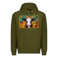Army Green autumn baby cow Premium Hoodie - Jasminsmagicworld