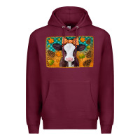 Burgundy autumn baby cow Premium Hoodie - Jasminsmagicworld