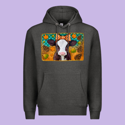 Autumn Baby Cow Premium Hoodie Designed By Jasminsmagicworld